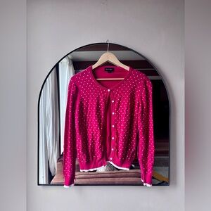 CHARLIE PAIGE | cutesie polka dot cardigan | size medium